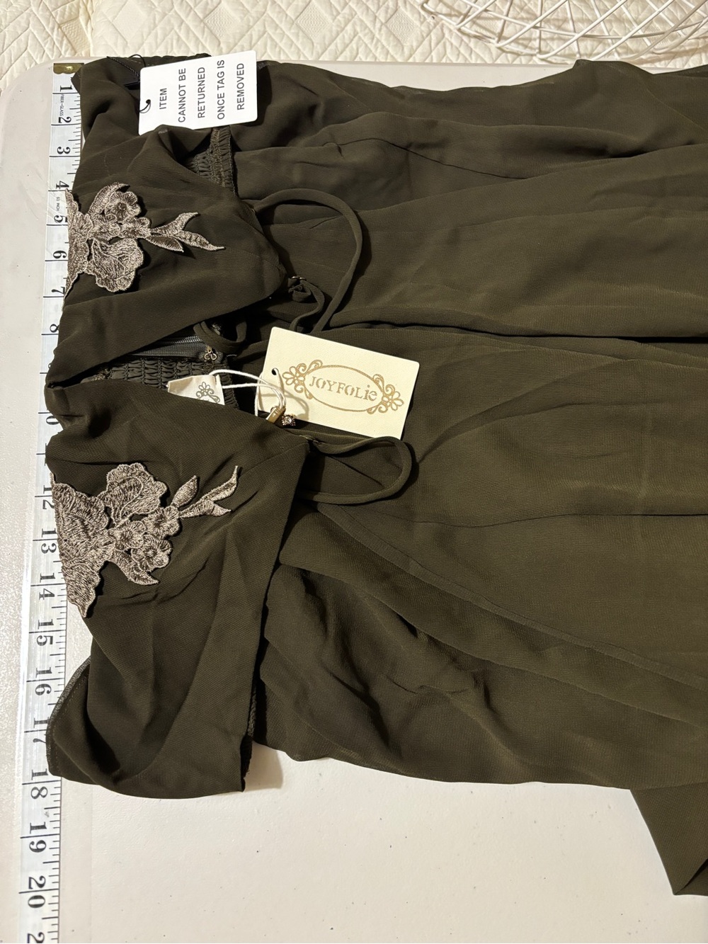 Joyfolie Mari Maxi Dress Size XXL Cottagecore Fairy Western Boho Chic Festival - Picture 15 of 16